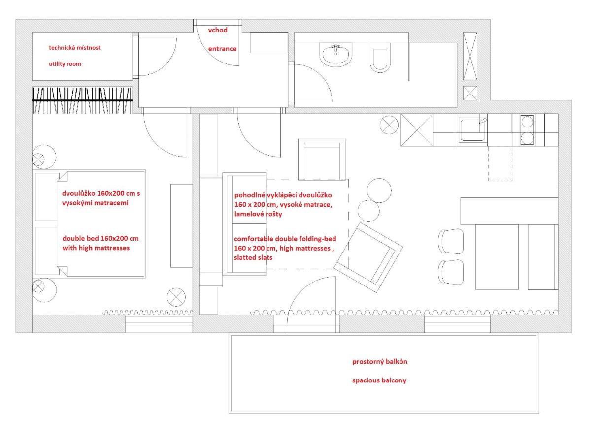 Apartman Plesivec U Sjezdovky Абертами Екстериор снимка
